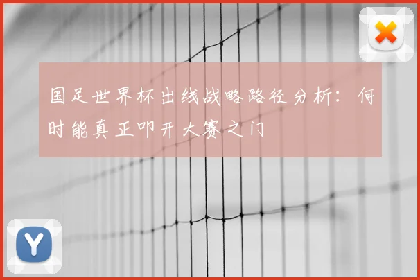 国足世界杯出线战略路径分析:何时能真正叩开大赛之门